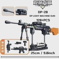 Technical Building Blocks toys Gun AK47 Revolver Submachine Sniper Barrett WW2 Military Army War SWA