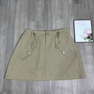 Chân váy chữ A bigsize nữ túi hottrend thời trang màu sắc basic dễ phối chất vải kaki dày dặn cho nà
