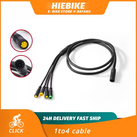 Ebike Motor Cable 1T4 for Bafang Middle Motor BBS01 BBS02 BBSHD with Display Brake Lever and Throttl