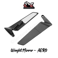 Winglet Side Mirror Cermin Sisi Stealth Wing Aero Spoiler Rearview LC135 Y15 Y16 Lagenda Honda RS150