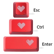 Heart-Shaped Customized Version Mechanical Keyboard Keycap Suitable for Cherry MX Axis Logitech G512