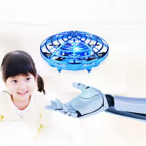 New Gift Kids Toys UFO Drone Fly Helicopter Infraed Hand Sensing Induction RC Aircraft Upgrade Quadc