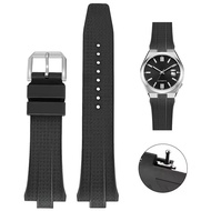 Tali Jam Tangan Karet ฟลูออไรด์9มม. สำหรับ Citizen NJ0150 NJ0151 ME Color Series FKM สายรัดข้อมือนาฬ