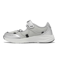 Fila Casual Shoes Ballet Women's Shoes Gray Silver Velcro Felt Sneakers Fila [ACS] 5C949Z480