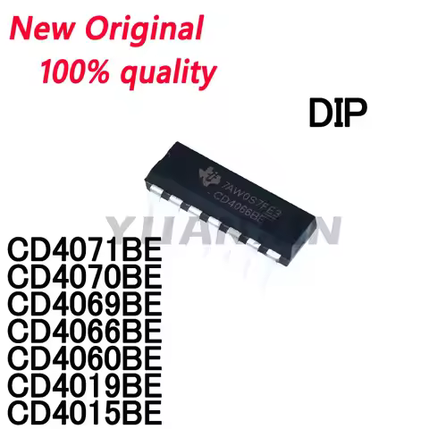 10~PCS New CD4071BE CD4071 CD4070BE CD4070 CD4069BE CD4069 CD4066BE CD4066 CD4060BE CD4060 CD4019BE 