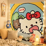 Cute Background Tapestry Bedside Tapestry Dormitory Background Wall Tapestry Pink Melody Bedroom Atm