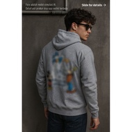 Casual Zip Hoodie H*NES x D**NEYL4ND O1 size M (P67 x L52)