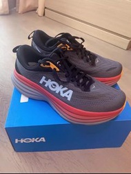 👟「Brand New」HOKA ONE ONE Bondi 8 黑橙 灰藍 跑步鞋