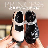New Girls Black Student Leather Shoes Girls Single Shoes Princess Shoes Mary Jane Shoes Girls Leathe