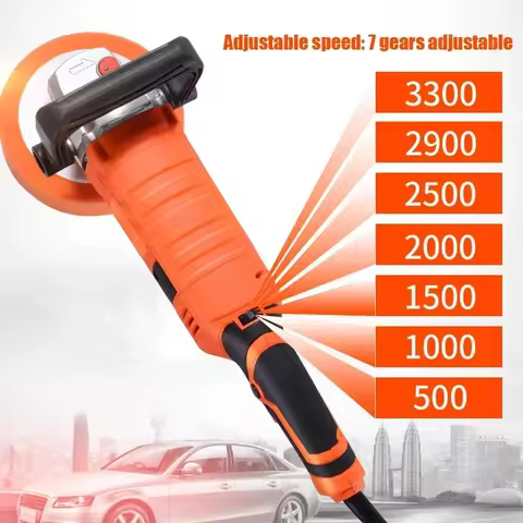 Electric Car Polisher Machine 1200W-1580W Auto Polishing Machine Adjustable Speed Sander Waxing Powe