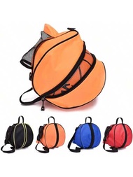 耐用的便攜式籃球袋配有存儲空間,可容納7號球；通用籃球及足球攜帶袋,適用於7/6/5號球,單/雙肩