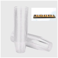 100pcs Plastic Try Mini Cup/Plastic Testing Cup / Transparent Sampling Plastic Cup / Cawan Plastic