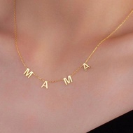 Letter necklace pendant necklace personalized name initial letters A-Z customized necklace name neck