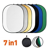 7 in 1 Reflector For Photo Studio Photography Accessories Handhold Collapsible Portable Light Diffus