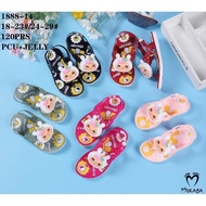 Let Jelly Sandals For Girls With Cutie Bunny Motif Super Beautiful Trendy Import [Sale]/Size 24-29 (1888-14)