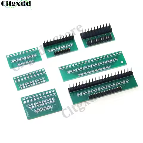 10pcs 10/20 Pin Single Double Row PCB Adapter Board 1.27mm 2.0mm 2.54mm Pitch Mutual conversion 10P/