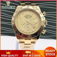 ROLEX Daytona Watch For Men Women Pawanble Original Analog Water Proof Stainless Steel Two Tone Gold