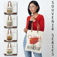 Tote bag Canvas By Guangzhou China Totebag Souvenir Guangzhou china