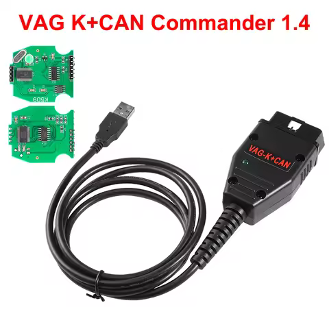 VAG K+CAN Commander FTDI PIC18F25K80 OBD2 OBD 2 Car Diagnostic Tools Interface 1.4 K-Line For VW/AUD
