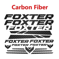 FOXTER Bike Carbon Fiber Vinyl Sticker Washable Fashion Design For Mountain Bike Stickers