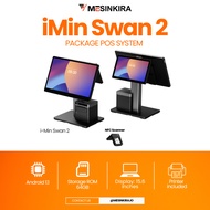 iMin Swan 2 Dual Screen + Android 11 series iMin UI + Printer