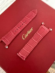 Cartier 紅色鱷魚皮錶帶