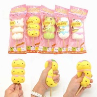 IKUURANI Cute Cartoon Animals Mochi Squishy Squeeze Toy