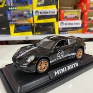Porsche 911 Turbo S metal car model scale 1:32 black