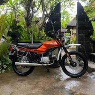 Striping Honda WIN 100 1997 Standard body list sticker for Win100 97 orange motorbike