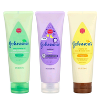 พร้อมส่ง🇨🇦 Johnson's baby creamy oil, aloe &amp; vitamin e (236ml.)โลชั่นเด็ก โลชั่นผิวหอม