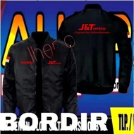 Full embroidery Jnt express jacket Jnt express bomber jacket Jnt express waterproof jacket Jnt expre