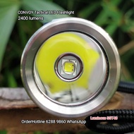 袖珍手電筒 2400流明. 國際品牌 Convoy. LED Flashlight 🔦 Torch. Rechargeable via USB-C. 5000 mAh included. Waterp