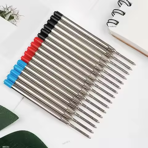 5-30pcs L:3.9 In Ballpoint Pen G2 Metal Refills Blue/Black/Red Ink for Pens Medium Point Rods for Wr