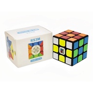 MoYu RS3M 2020 3x3 Magnetic Speed Cube 3x3x3 Magnet Magic Cube Black with Sticker