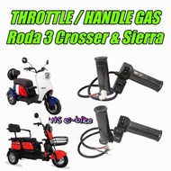 Throttle / Handle gas sepeda listrikRoda 3 pacific Crosser &amp; Exotic