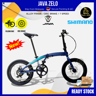 [MBF] Java Zelo Folding Bike 20" Basikal Lipat (7 Speed) with Shimano Gear