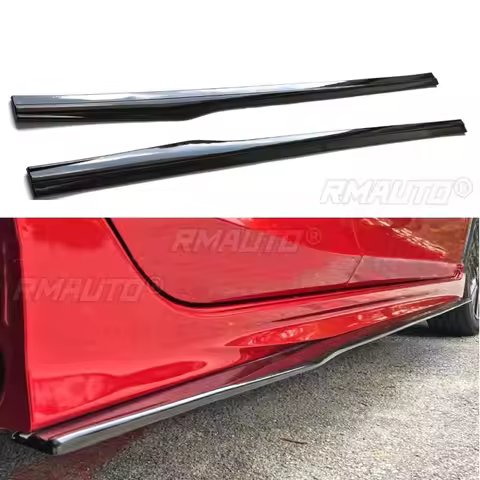 Car Side Skirt Lip Spoiler Extension Splitter Diffuser Guard Apron Side Skirt Apron For Honda City R