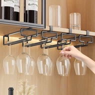 🔥Red Wine Glass Holder Upside Down Rack Free Goblet Storage Rack Hanging Goblet Holder Wine Glass Ho
