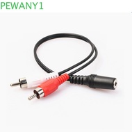 PEWANY1 Adapter Cable 3.5mm to RCA 40cm Headphone 3.5 2 RCA 3.5mm Female Splitter