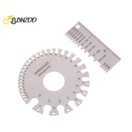 [BBNZDD] 0-36 Round AWG SWG Wire Gauge Thiness Ruler Gauge Diameter Stainless Steel Measurer Tool We