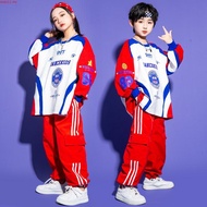3-14 Years Old Kids Hip Hop Suit Boys Hip Hop Long Sve Top Outfit Girls Jazz Dance Pants Fashion Kid