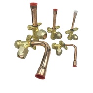 Straight Elbow 90 Degree Fit 1/4" 3/8" 1/2" 5/8" 3/4" 7/8" OD Copper Tube 3 Ways Angle Stop 3 Way Va