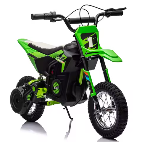 24V Kids Ride On Electric Motorcycle 250W Motor 13.6MPH Fast Speed Dirt Bike Battery Powered Off-Roa