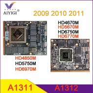 Original HD4670M HD5670M HD6750M HD6770M HD4850M HD6970M สำหรับ iMac A1311 A1312กราฟิกการ์ด2009 2010