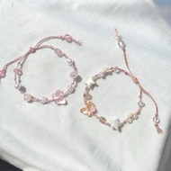 Coquette Bracelet! Coquette Bracelet pink Bracelet/ Butterfly Rope Bracelet/ Drawstring Bracelet/