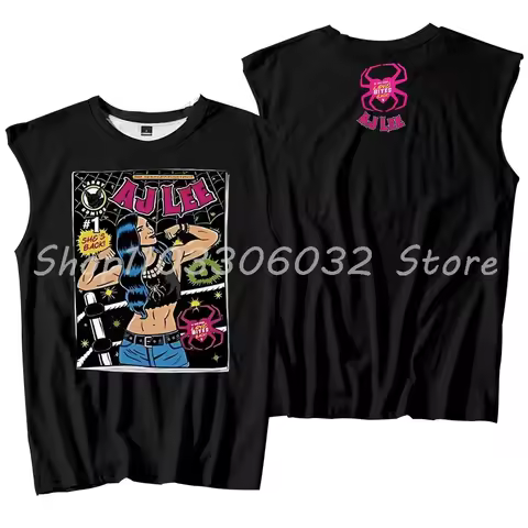 AJ Lee Comic Merch Sleeveless T-Shirt Women Men Casual Outdoor Sportwear