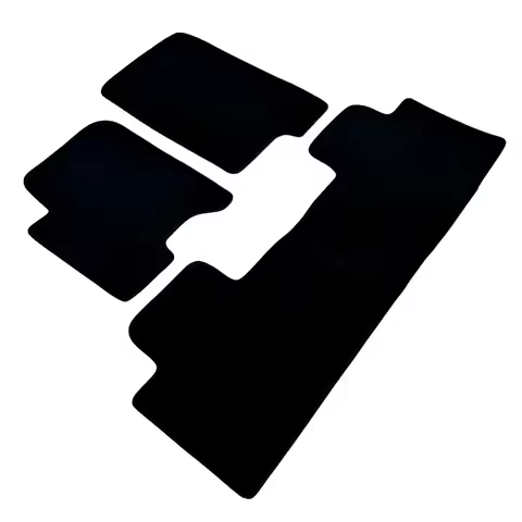 Original Car Floor Mats For SsangYong Musso Grand 2018 to 2024 Waterproof Velour Black Carpet Liners