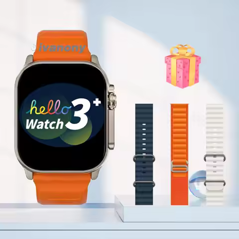 Original Smart Watch Hello 3 Plus Ultra 2025 49mm Compass Voice Assistant Bluetooth Call 2.04inch Am