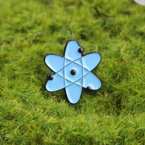 Science Enamel Pin Test Tube DNA Chemical Molecular Element Alloy brooch Stylish student lapel jewel