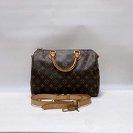 店鋪現貨：LV 路易威登 Speedy 30 肩帶款 手提斜挎包